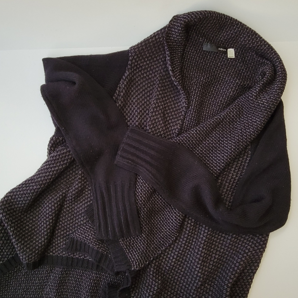 Aqua Black and gray cardigan for women's (M/medium)